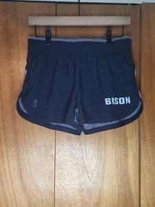 North & Acrux Women's Blue Bison Logo Shorts Size Medium Caaual Athletic Workout - Picture 1 of 3