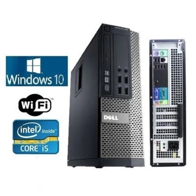 Dell Optiplex 990/790 SFF/DT Windows 10 Pro Core I5 Quad Core 4GB WiFi ready - Image 1 of 4