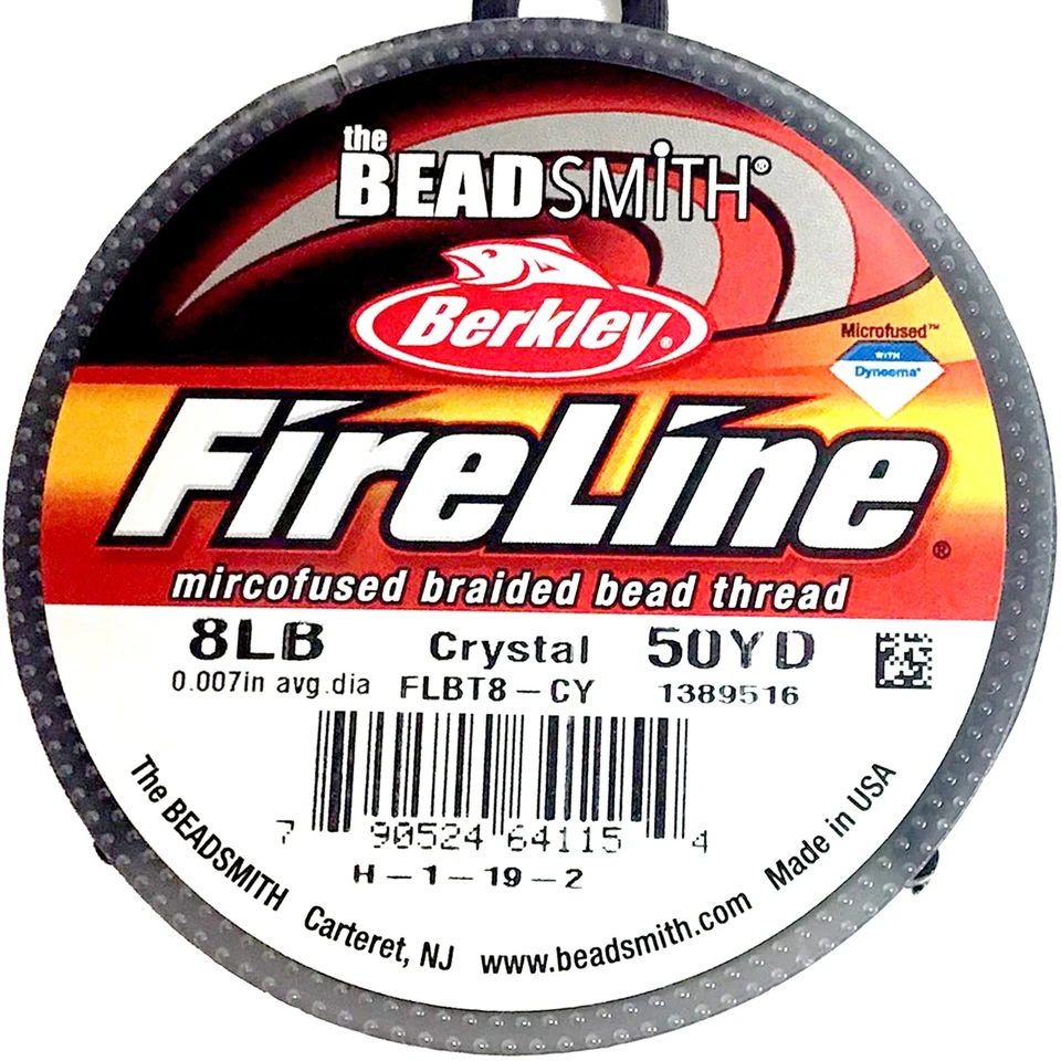 Hilo de abalorios FireLine 8 lb cristal humo negro abalorios 15YD 50 125 yardas/carrete Foto 1 de 4