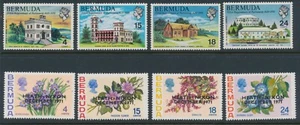 Bermuda 1970-71  SG 266-269, 283-286 Anniversary Parliament, Heath-Nixon MH - Picture 1 of 1