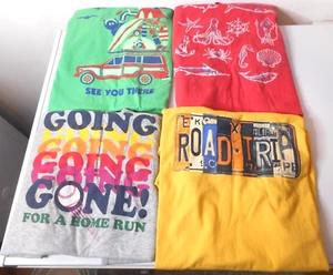 4pcs Gap Kids Boys Sz L XL Colorful Graphic Short Sleeve T-Shirts - Picture 1 of 23