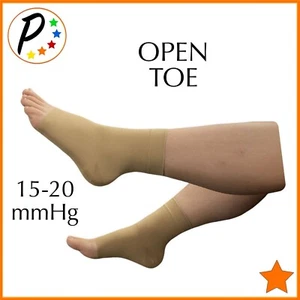 🟠 Presadee 15-20 mmHg Moderate Compression Foot Swelling Ankle Open Toe Sleeves - Picture 1 of 9