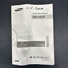 Samsung DVD-VR330 DVD & VCR Recorder OWNER'S INSTRUCTION MANUAL Original