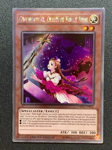 Gwenhwyfar, Queen of Noble Arms NKRT-EN012 Platinum Rare Limited Yugioh - Picture 1 of 4