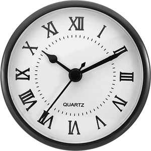 3.5" 90Mm Quartz Clock Insert, round Quartz Movement Miniature Clock Mini Roman - Picture 1 of 12