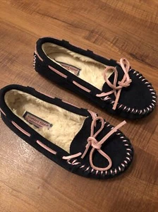 VINEYARD VINES KIDS SUEDE LEATHER MOCASSINS 3M EUC - Picture 1 of 7