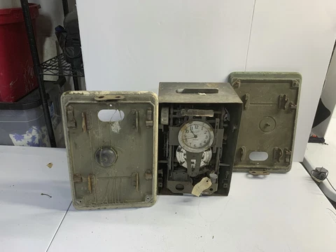 1920's era Old Rare Antique Stromberg Time Clock Cover