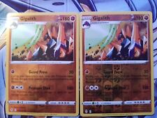 2x 088/203 Gigalith Rare REVERSE HOLOS Pokemon Trading Card Evolving Skies Mint