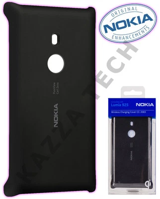 GENUINE Nokia Lumia 925 Wireless Charging Black Case Cover Shell Plate CC-3065 - Image 1 of 4