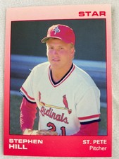 1988 St. Petersburg Cardinals-STAR Minor League Card#10-Stephen Hill