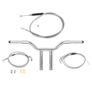 Kit de manillar de barra MX-T de 12" sin ABS para Harley Softail Heritage Classic 2000-2006 - Imagen 1 de 11