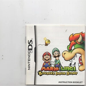 Mario Luigi Bowsers Inside Story Nintendo DS MANUAL ONLY Authentic NO TRACKING - Picture 1 of 1