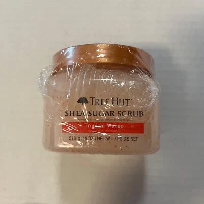 Tree Hut Shea Sugar Scrub Tropical Mango Ultra Hydrating & Exfoliating 18 Oz NEW - Image 1 of 4