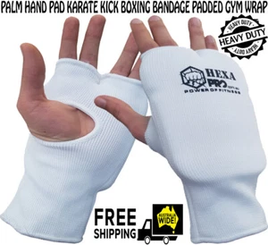 HEXA PRO palm hand pad karate kick boxing bandages padded gym wrap padded - Picture 1 of 5
