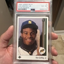 1989 Upper Deck Ken Griffey Jr. HOF RC #1 PSA 6