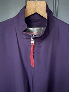 Prada Parka Coat Purple Linea Rossa Size IT50 Excellent Condition - Picture 1 of 15