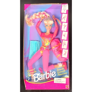 Vintage 1993 Mattel Gymnast Barbie Doll 11921 Accessories Poseable NIB - Picture 1 of 7