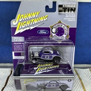 JOHNNY LIGHTNING TIN 1:64 JLCT013 1934 FORD COUPE CROWER CAMS (PURPLE & SILVER) - Picture 1 of 3