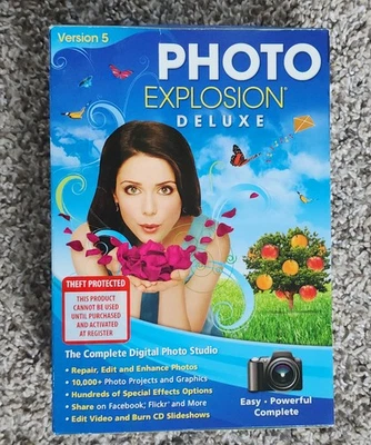 Photo Explosion Deluxe 5.0 Complete Digital Photo Studio Version 5 NEW NIP NIB - Image 1 of 3