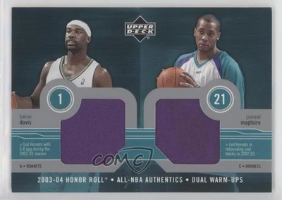 2003-04 Honor Roll All-NBA Authentics Dual Warm-Ups Baron Davis Jamaal Magloire - Image 1 of 2