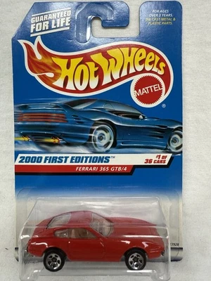 Hot Wheels 2000 First Editions Ferrari 365 GTB/4 Collector #061 in Red - Image 1 of 4