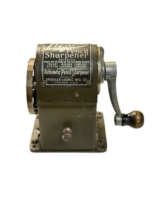 Antique 1920s "Wizard" Pencil Sharpener, Automatic Pencil Sharpening Co, Chicago - Image 1 of 4