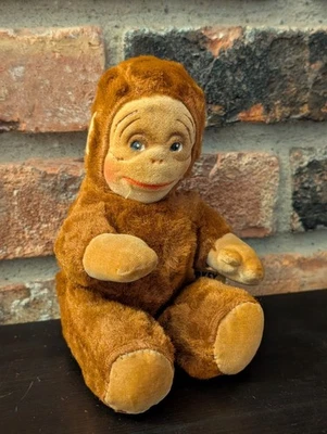 Knickerbocker Toys Monkey Kuddles Small Plush Toy Vintage Collectible 1940 7" - Image 1 of 4