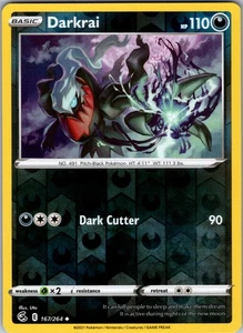 Darkrai Uncommon SWSH08: Fusion Strike 167/264 Near Mint - Picture 1 of 2
