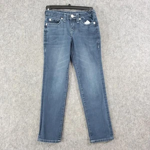 True Religion Geno Jeans Boys 8 Relaxed Slim Blue Denim Adjustable Waist Kids - Picture 1 of 8