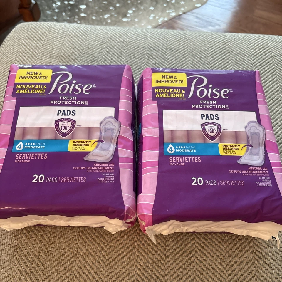 2 paquetes - Almohadillas para incontinencia de equilibrio - Longitud regular - Nivel 4 - 40 en total Foto 1 de 1