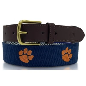 Clemson University Tigers Officially Licensed Orange Paw Embroidery on Navy B... - Picture 1 of 8