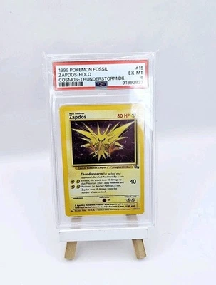 1999 POKEMON ZAPDOS FOSSIL COSMOS-THUNDERSTORM DECK -HOLO PSA 6 - Image 1 of 4