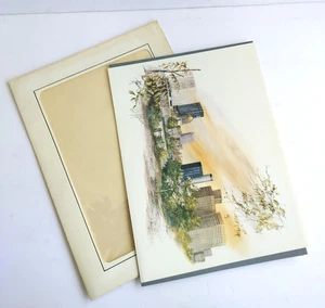 Anni Moller signierter Druck 153/550 Atlanta Skyline LE 8,5x11 - Bild 1 von 5