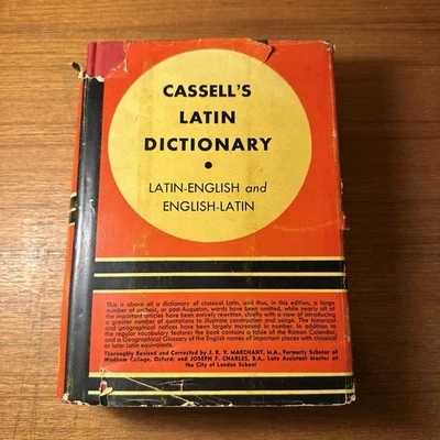 Cassell’s Latin Dictionary - Funk & Wagnalls 1942 Hardcover Dust Jacket - Image 1 of 4