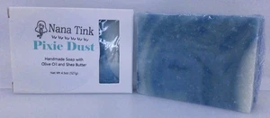 NANA TINK Pixie Dust handgemachte Seife Olivenöl Sheabutter Feuchtigkeitsspendender Riegel 4,5 Unzen - Bild 1 von 3