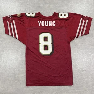 Vintage San Francisco 49ers Steve Young Trikot Youth Small NFL Football Wilson - Bild 1 von 17