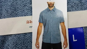 Weatherproof Vintage Weather Wash Mens Short Sleeve B. Down Shirt 100% Cotton - Picture 1 of 4