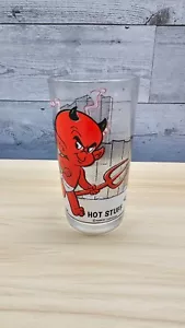 VINTAGE 1970'S HOT STUFF PEPSI DRINKING GLASS - HARVEY CARTOONS - Picture 1 of 5