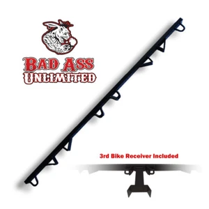 MOTORCYCLE RACK FOR TRUCK BED - 3 BIKES- MX3 BED BAR - Picture 1 of 6