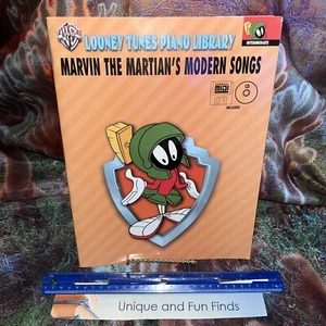 Looney Tunes Piano Marvin the Martian’s Modern Songs Book with CD &Midi Disc EUC - Picture 1 of 3