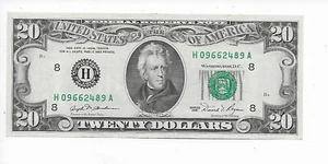 $20 1981 Buchanan/Regan St. Louis H09662489A Choice Crisp Uncirculated - Picture 1 of 2