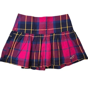 Y2K Hollister Plaid Size 0 Micro Mini Skirt - Picture 1 of 4