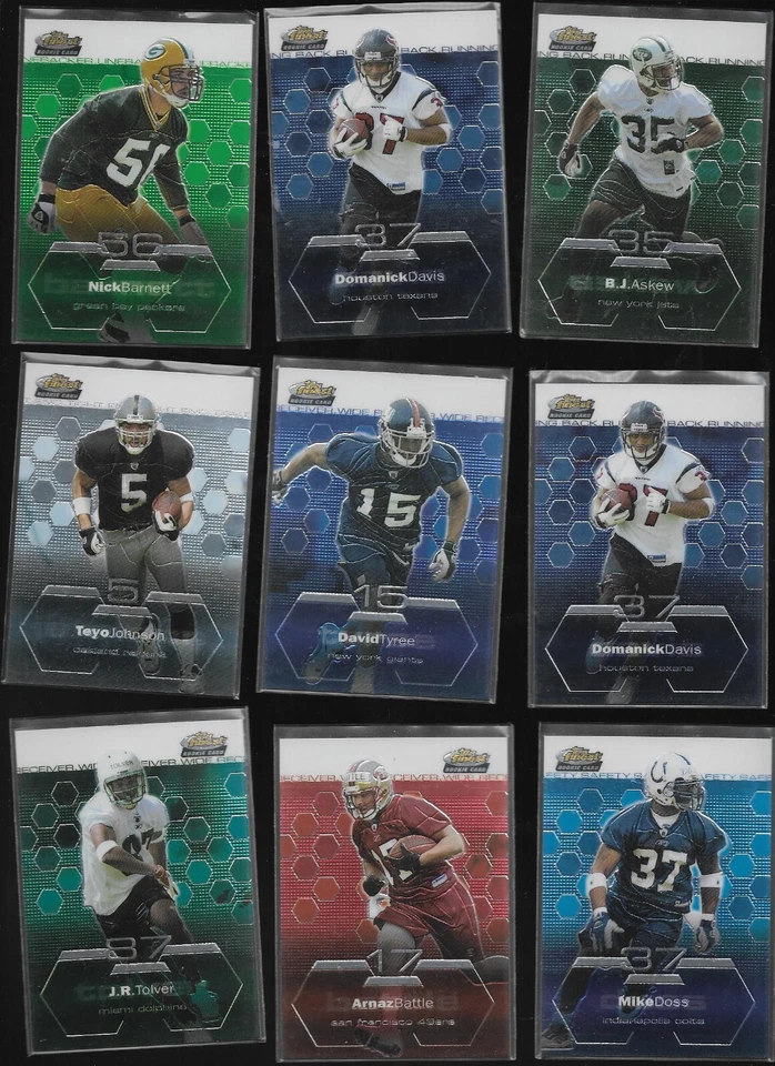 2003 Topps Finest Football RC Select Your Athlete 1.25 Ship - Image 1 of 1