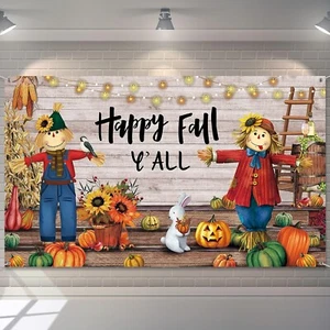 Fall Thanksgiving Party Backdrop Extra Large Thanksgiving Decorations Outdoor Ya - Picture 1 of 8