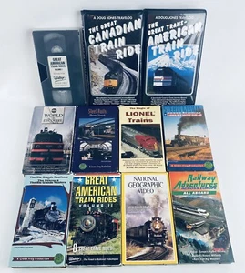 11x Train VHS Lot, Lionel, Great American Train Ride, Rio Grande Southern TESTED - Imagen 1 de 14