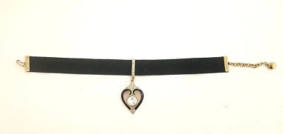 Gargantilha Vintage Bijoux Designs New York Veludo Preto Cristal Ano Novo - Imagem 1 de 4