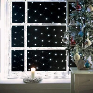 108 LED Net Christmas Window Lights Static Bright White Celebrations 77930 - Picture 1 of 8
