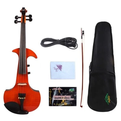 Yinfente 4 String 4/4 Electric Violin Hand made With Solid wood,Silent - Image 1 of 4