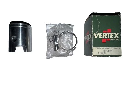 Pistone VERTEX  Piaggio Boxer - Si Diametro 38,2 Spinotto 10 Epoca - Imagen 1 de 3
