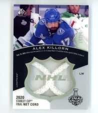 Alex Killorn card /25 2019-20 SP Game Used Stanley Cup Finals net cord Lightning